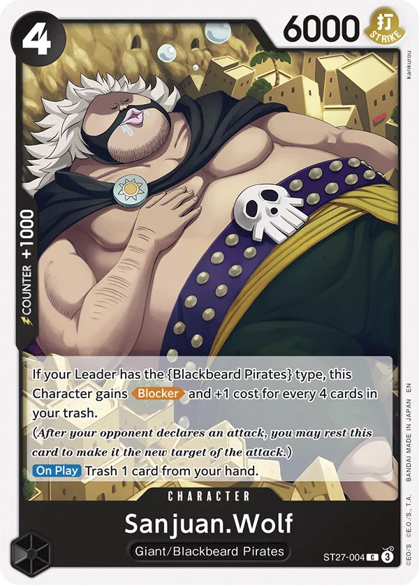 BLACK Marshall.D.Teach 영어판 Sanjuan.Wolf ST27-004 카드 앞면