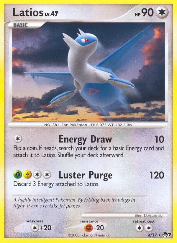 POP Series 7 英語版 Latios 4 カード表面