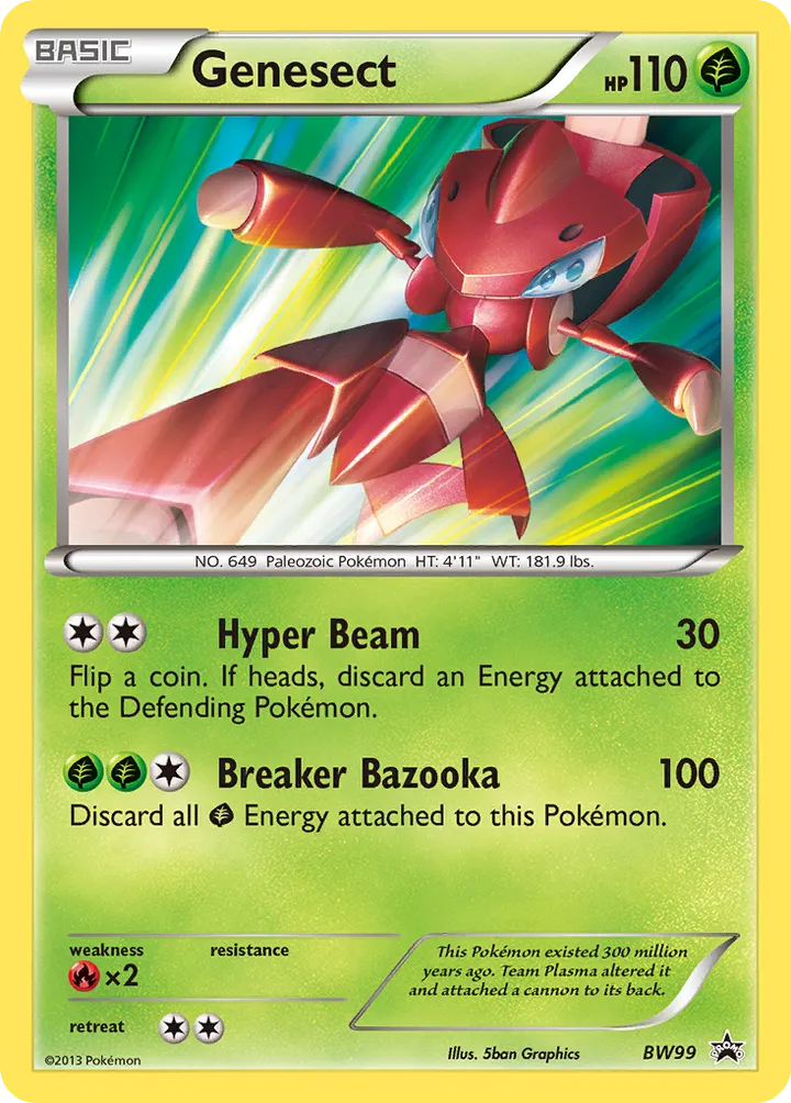 BW Black Star Promos 英語版 Genesect BW99 カード表面