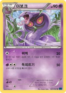 X컬렉션 韓国語版 아보크 25 カード表面