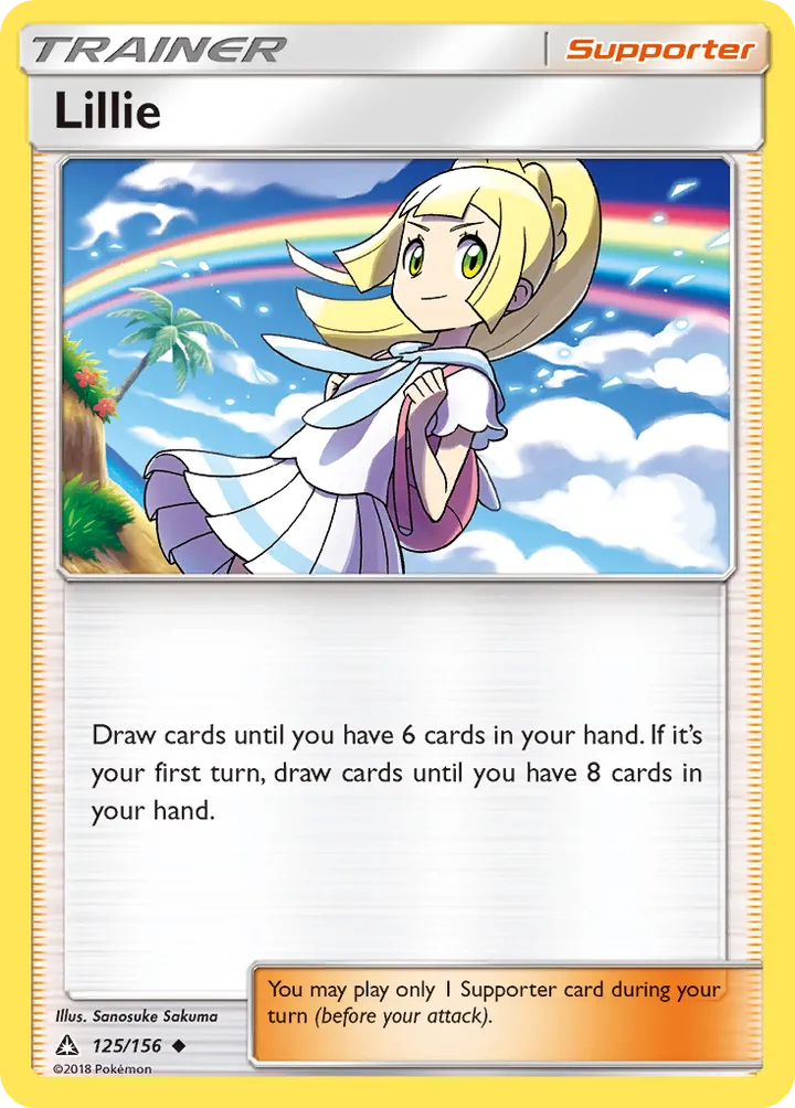 Sun & Moon—Ultra Prism 英語版 Lillie 125 カード表面