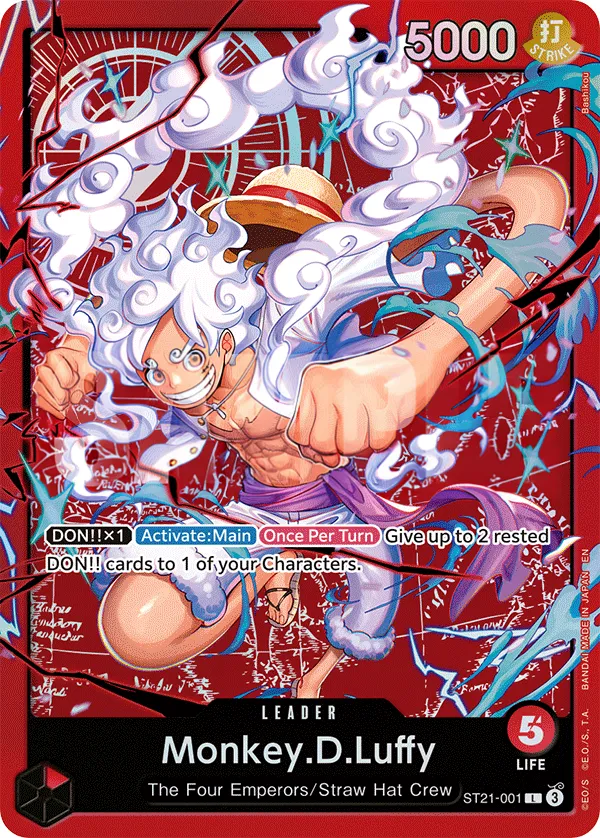 GEAR5 영어판 Monkey.D.Luffy ST21-001 · 패럴렐 2 카드 앞면