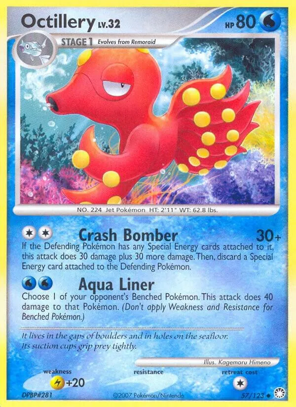Diamond & Pearl—Mysterious Treasures 英語版 Octillery 57 カード表面