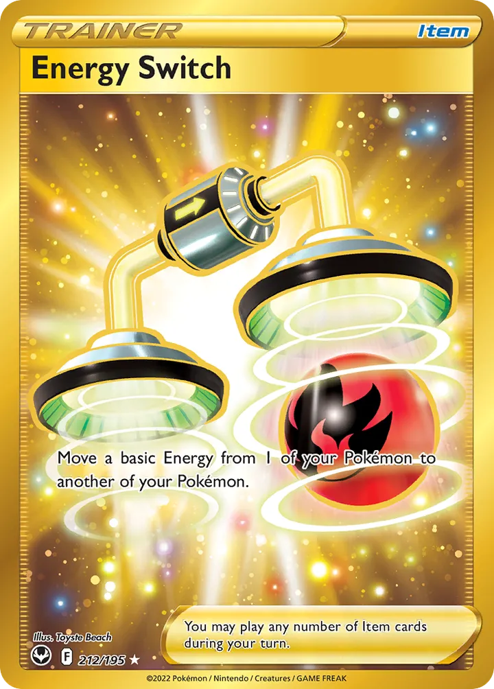Sword & Shield—Silver Tempest 영어판 Energy Switch 212 카드 앞면
