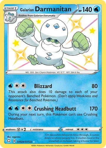 Galarian Darmanitan SV024 $1.84