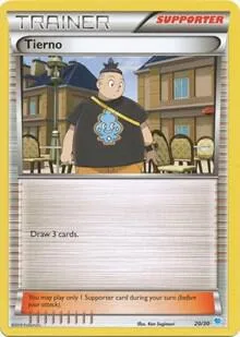 XY Trainer Kit: Pikachu Libre & Suicune 英語版 Tierno (20 - Suicune Deck) 20 カード表面