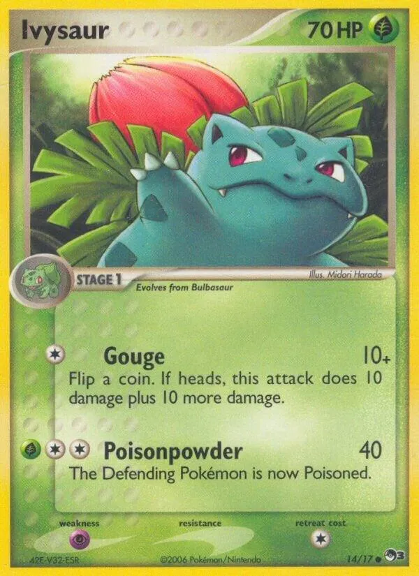 POP Series 3 英語版 Ivysaur 14 カード表面