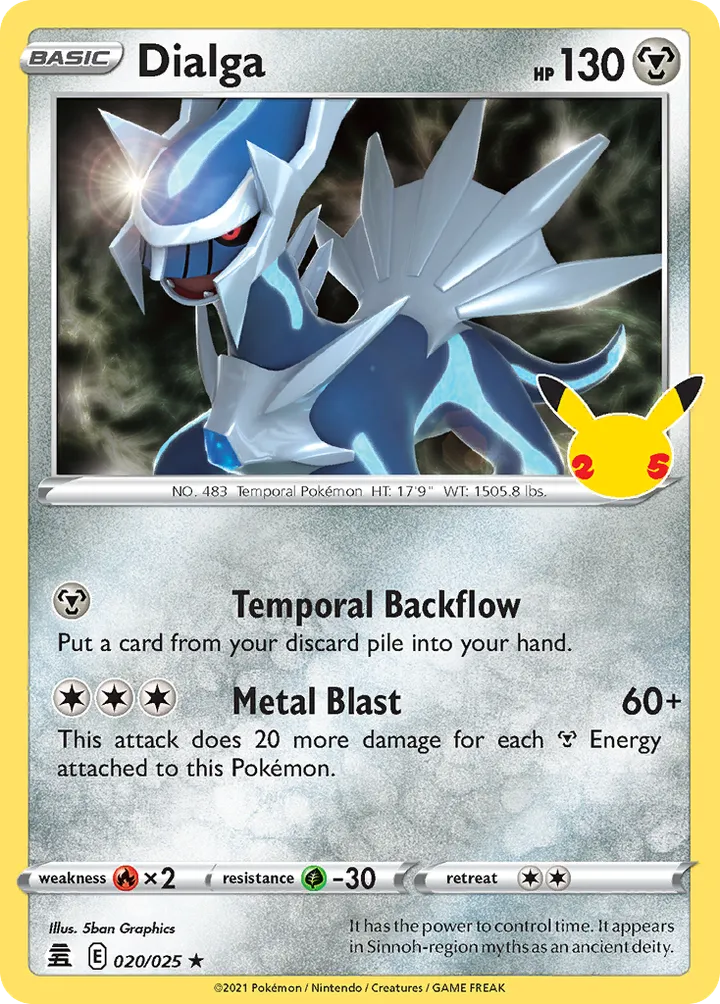 Celebrations 영어판 Dialga 20 카드 앞면