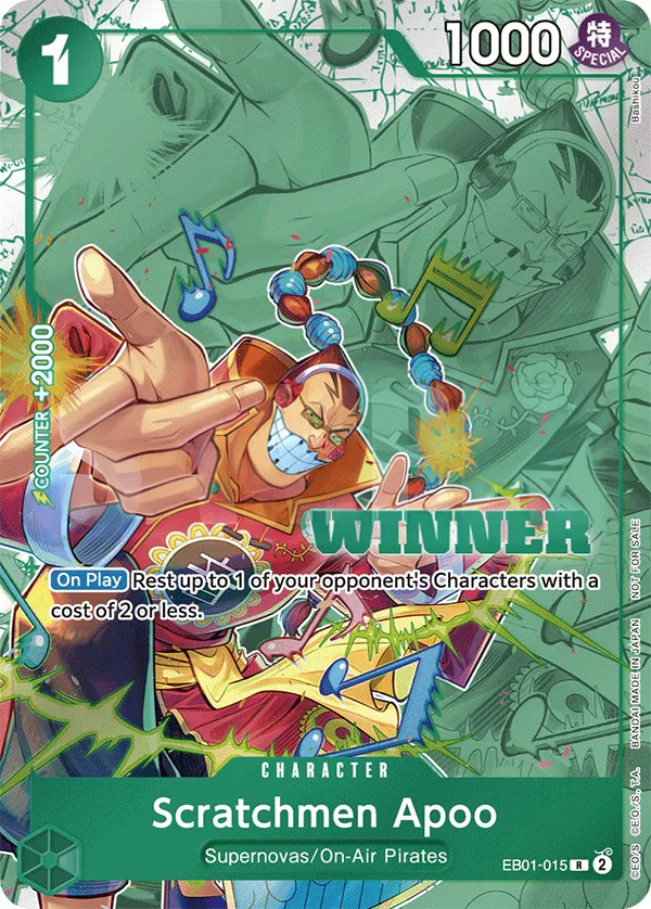 Memorial Collection 英語版 Scratchmen Apoo EB01-015 · パラレル 2 カード表面