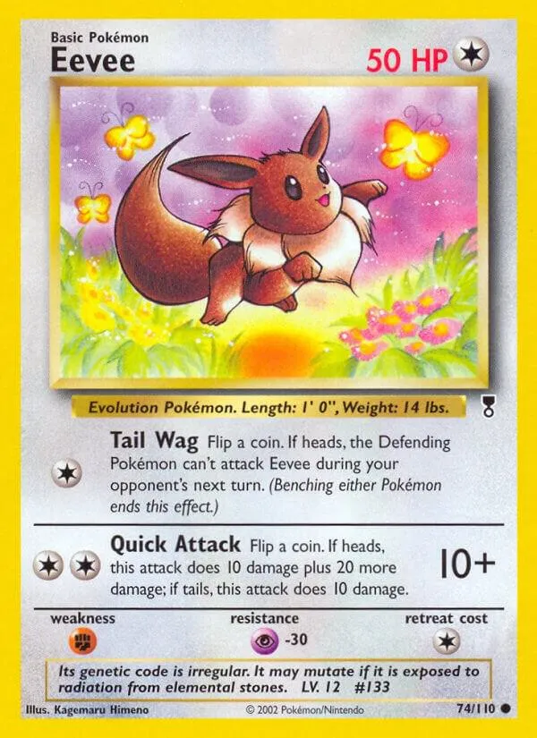 Legendary Collection 英語版 Eevee 74 カード表面