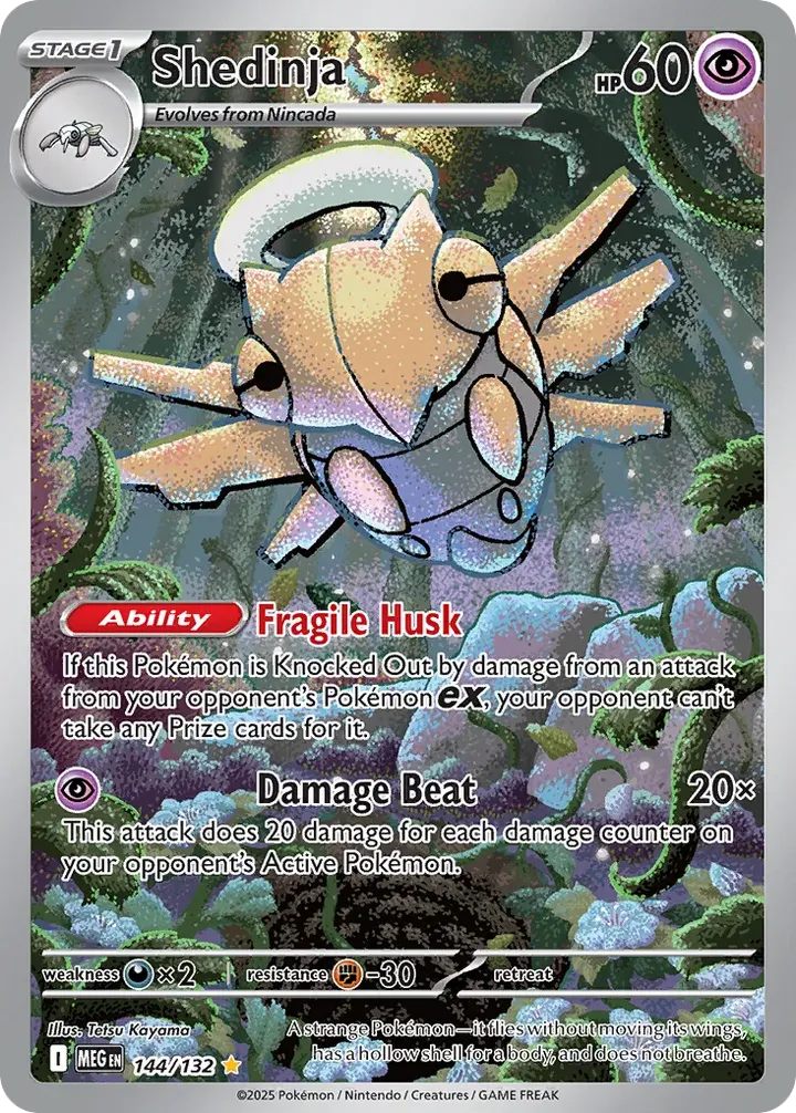 Mega Evolution 영어판 Shedinja 144 카드 앞면