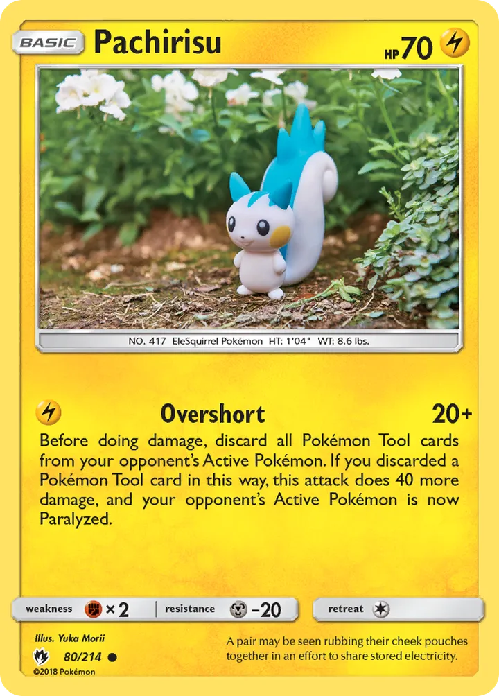 Sun & Moon—Lost Thunder 영어판 Pachirisu 80 카드 앞면