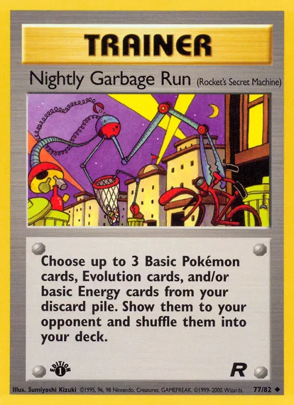 Team Rocket 영어판 Nightly Garbage Run 77 카드 앞면