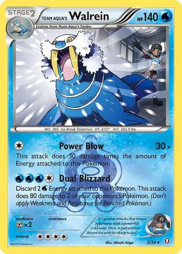 Team Aqua's Walrein 5 $2.29
