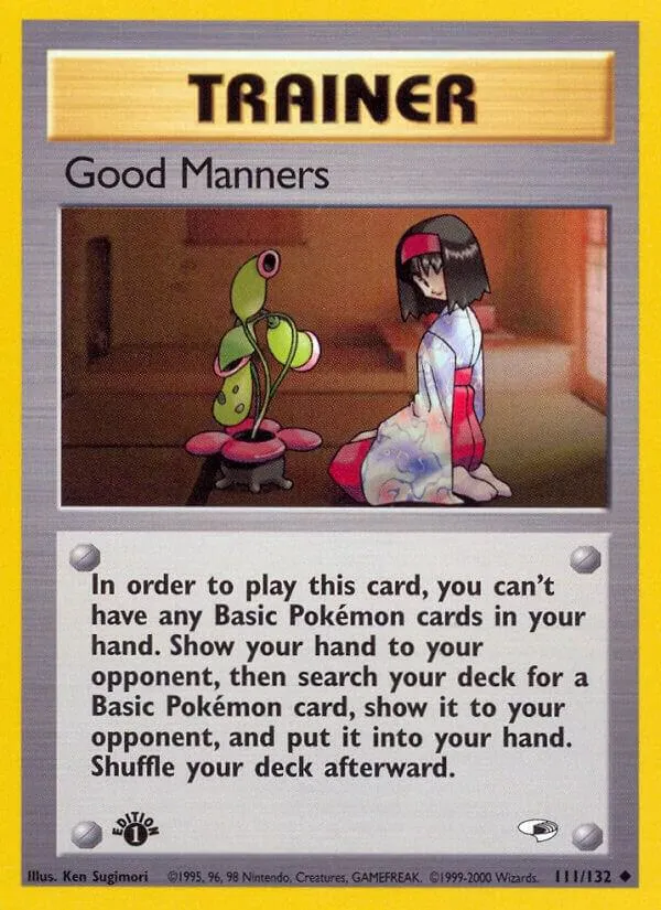 Gym Heroes 영어판 Good Manners 111 카드 앞면