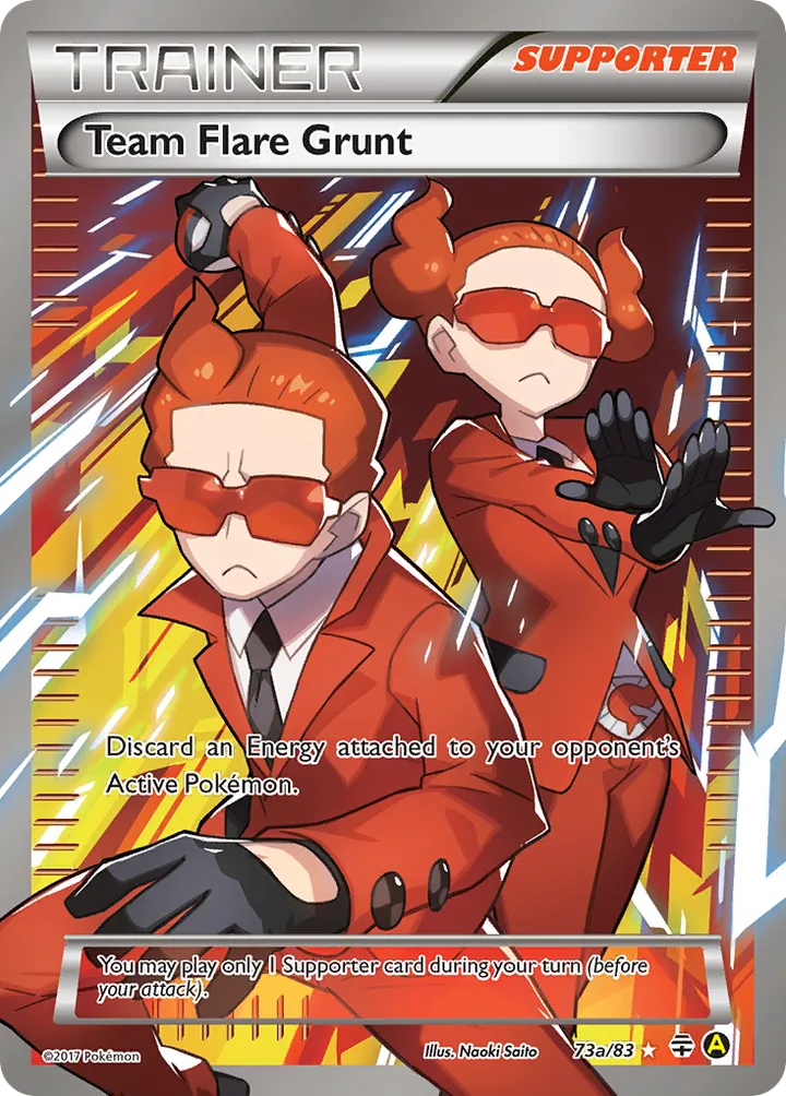 Generations 영어판 Team Flare Grunt 73a 카드 앞면