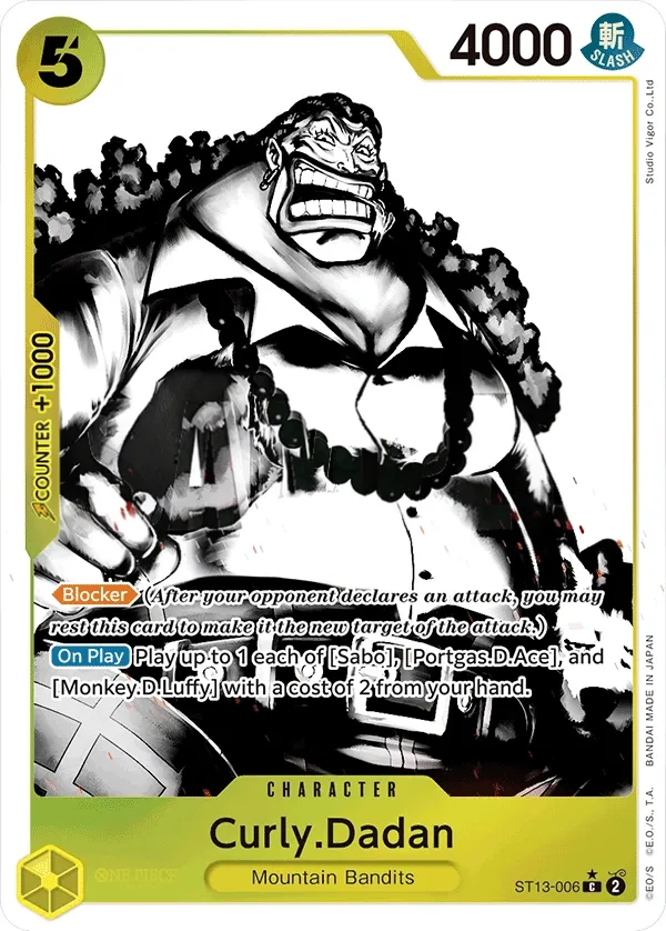 The Three Brothers 英語版 Curly.Dadan ST13-006 · パラレル カード表面