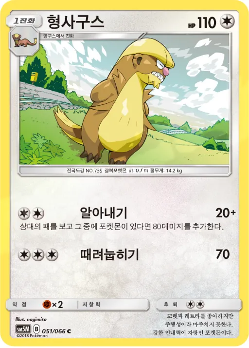 Front of 형사구스 51, 울트라문 Korean