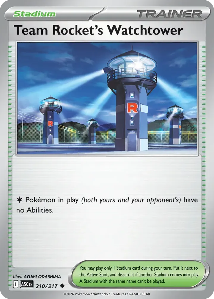 Mega Evolution—Ascended Heroes 영어판 Team Rocket's Watchtower 210 카드 앞면