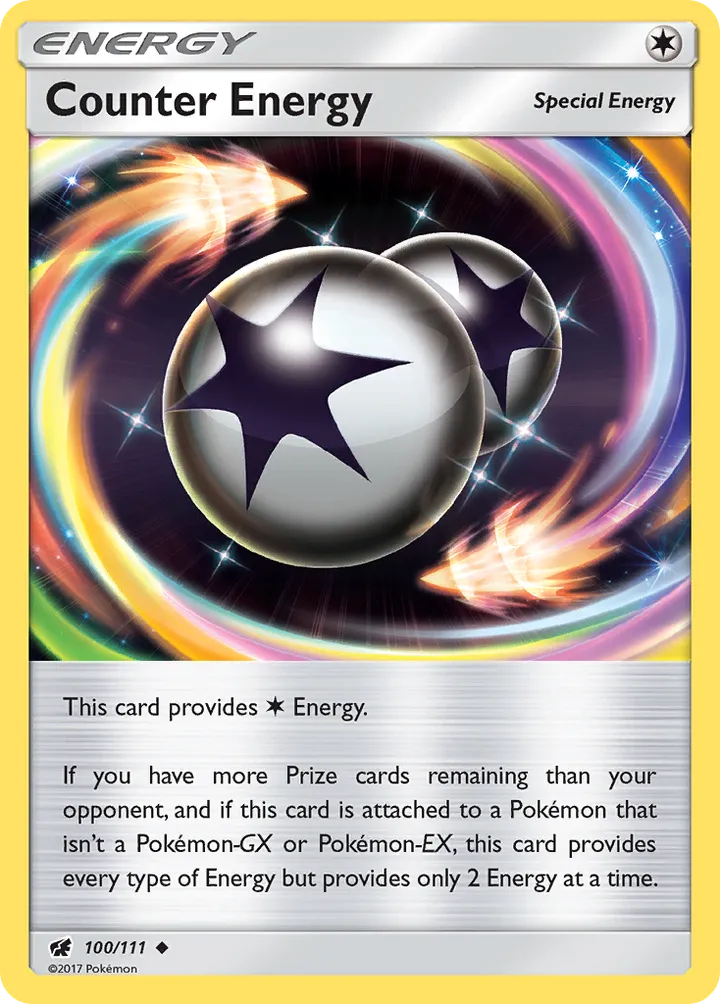 Sun & Moon—Crimson Invasion 영어판 Counter Energy 100 카드 앞면