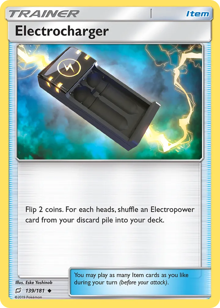 Sun & Moon—Team Up 英語版 Electrocharger 139 カード表面