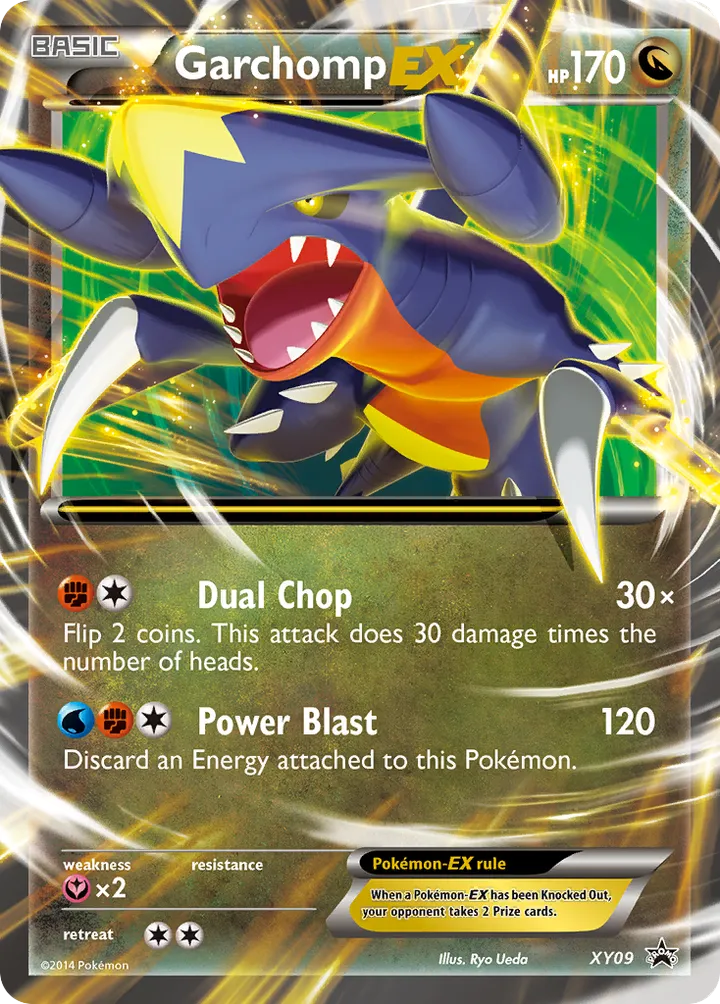 XY Black Star Promos 영어판 Garchomp-EX XY09 카드 앞면