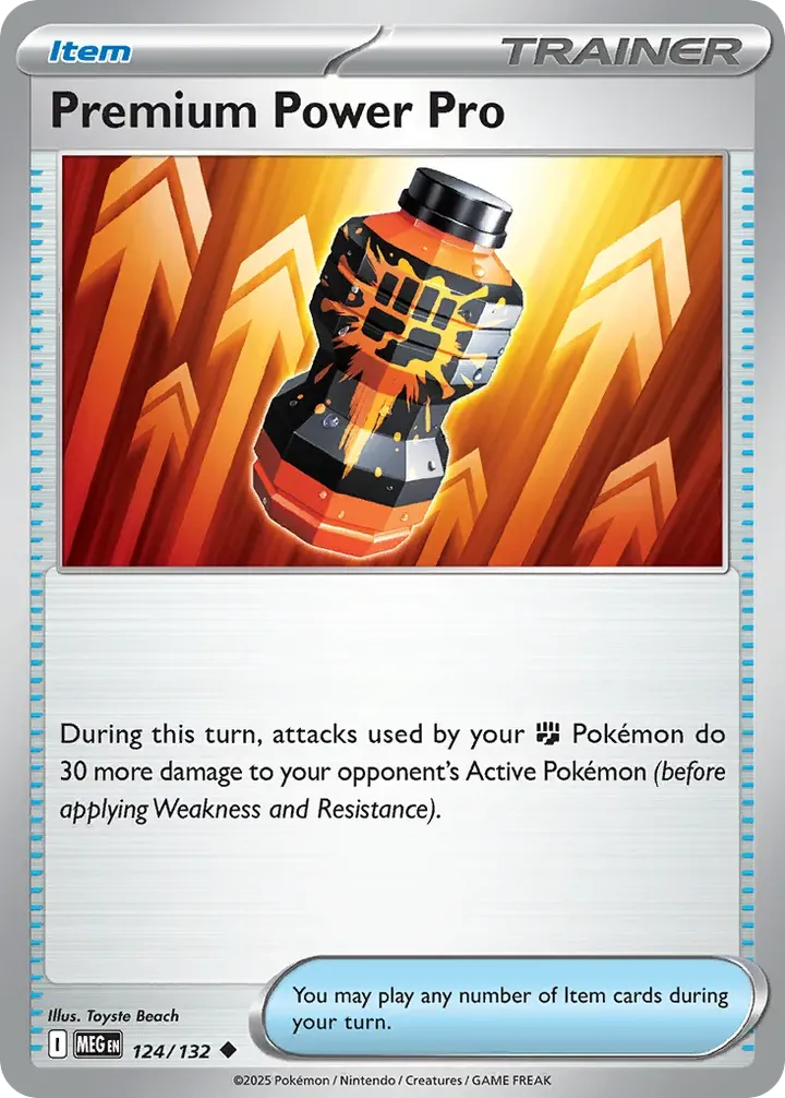 Mega Evolution 英語版 Premium Power Pro 124 カード表面
