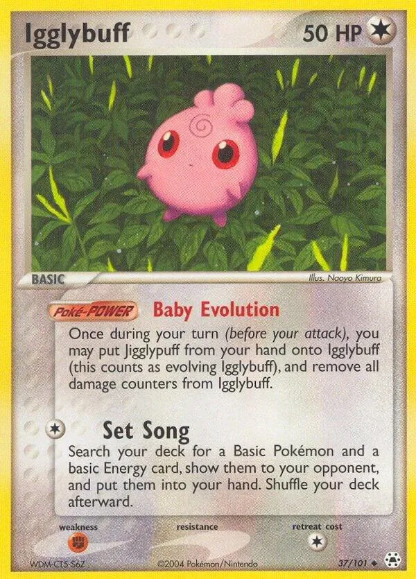 Front of Igglybuff 37, EX Hidden Legends English