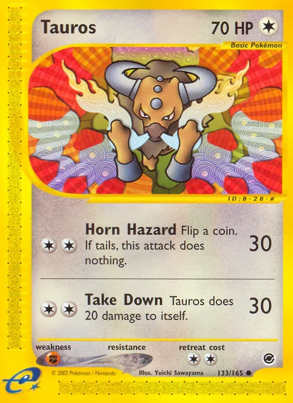 Expedition Base Set 英語版 Tauros 133 カード表面