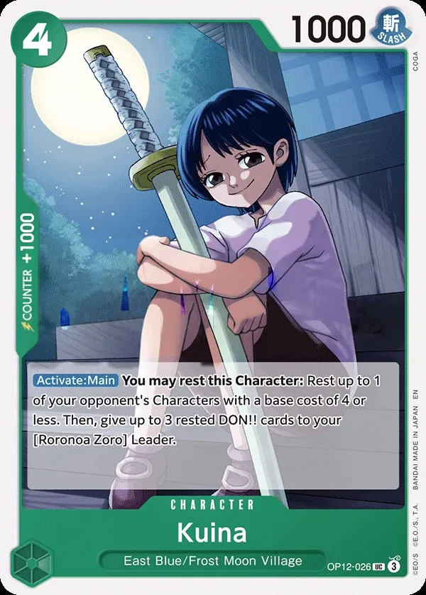 Legacy of the Master 영어판 Kuina OP12-026 카드 앞면