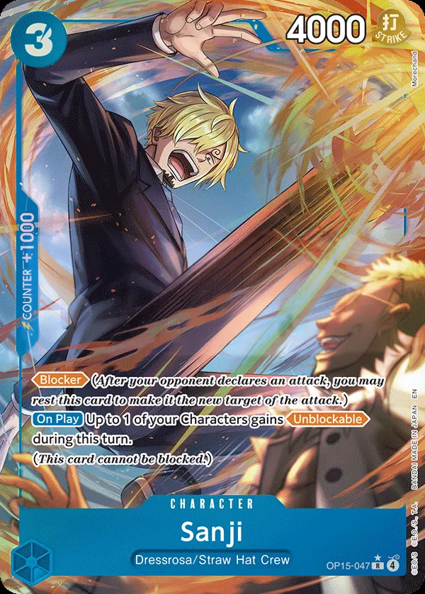 Adventure on Kami's Island 영어판 Sanji OP15-047 · 패럴렐 카드 앞면
