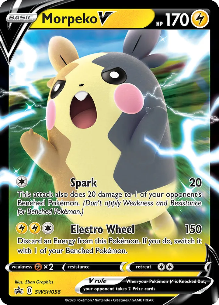 SWSH Black Star Promos 英語版 Morpeko V SWSH056 カード表面
