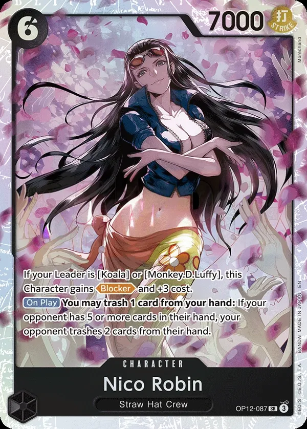 Legacy of the Master 영어판 Nico Robin OP12-087 카드 앞면