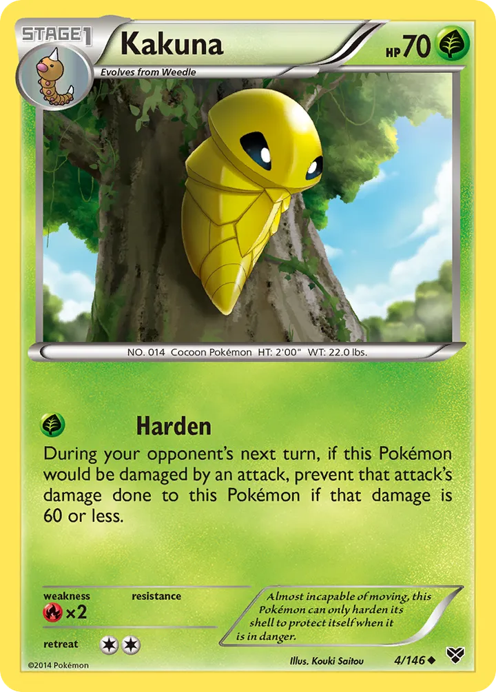 XY 英語版 Kakuna 4 カード表面