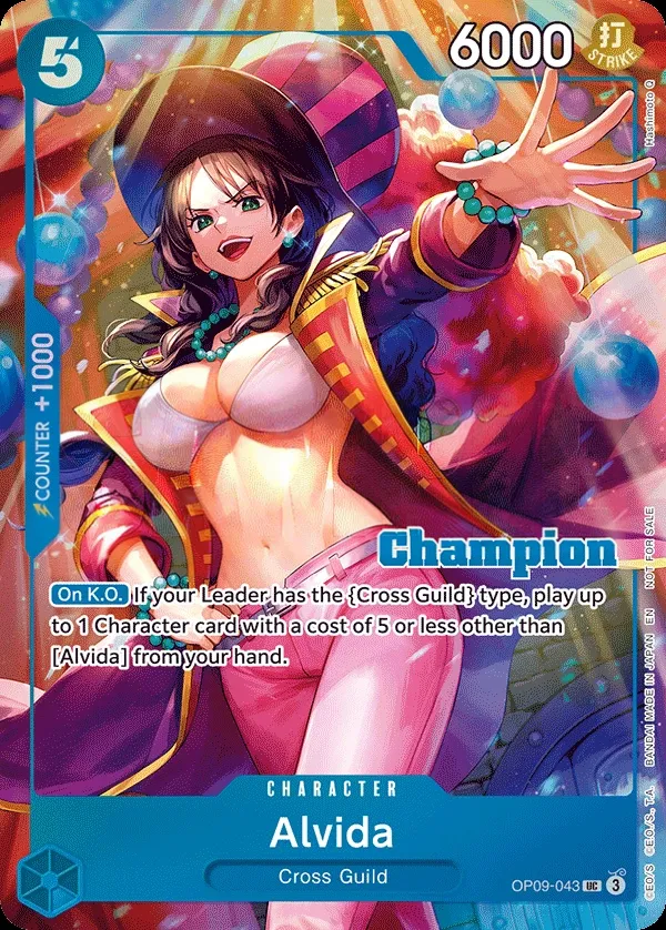 Emperors in the New World 영어판 Alvida OP09-043 · 패럴렐 3 카드 앞면