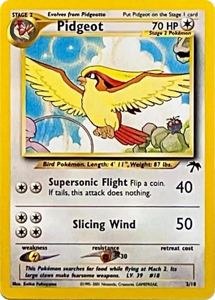 Southern Islands 英語版 Pidgeot 2 カード表面