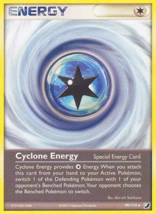 EX Unseen Forces 英語版 Cyclone Energy 99 カード表面