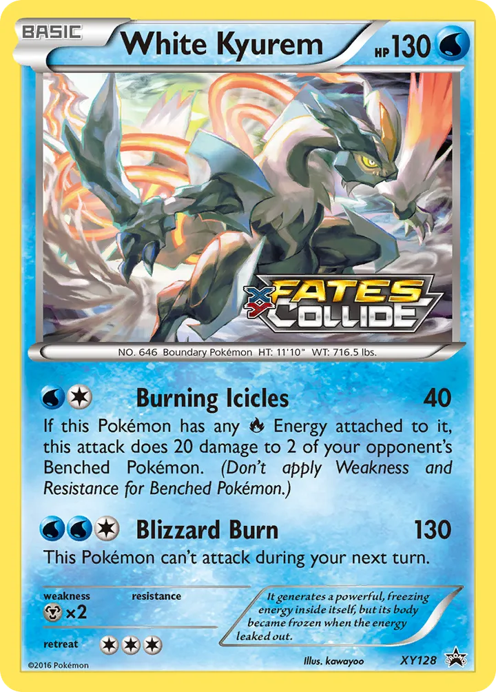XY Black Star Promos 英語版 White Kyurem XY128 カード表面
