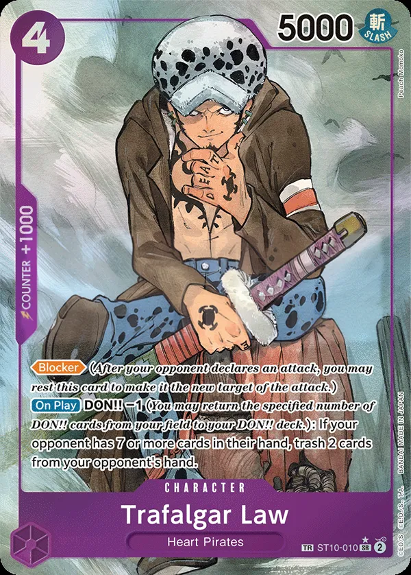 The Three Captains 英語版 Trafalgar Law ST10-010 · パラレル 2 カード表面