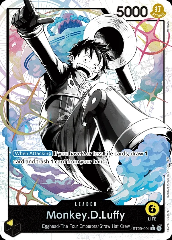 Egghead 영어판 Monkey.D.Luffy ST29-001 · 패럴렐 카드 앞면