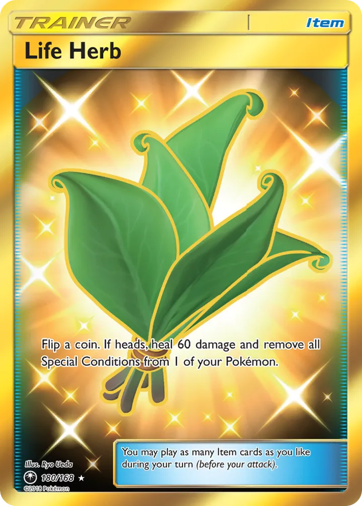 Sun & Moon—Celestial Storm 영어판 Life Herb 180 카드 앞면