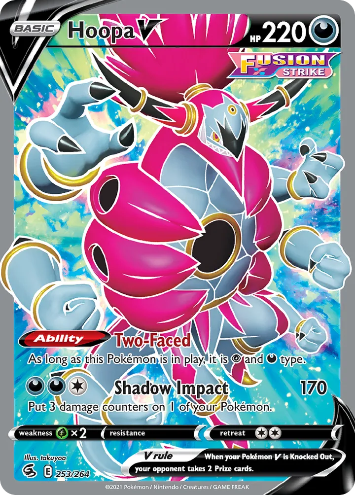 Sword & Shield—Fusion Strike 영어판 Hoopa V 253 카드 앞면