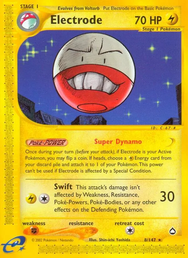 Aquapolis 英語版 Electrode 8 カード表面
