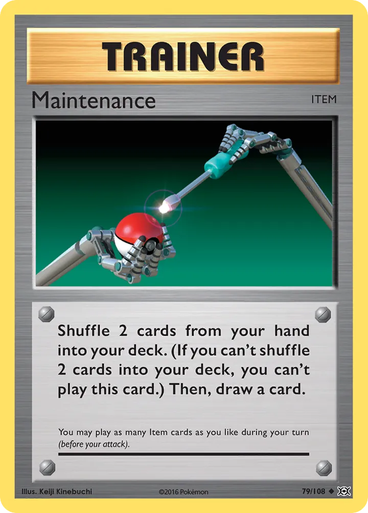 XY—Evolutions 영어판 Maintenance 79 카드 앞면