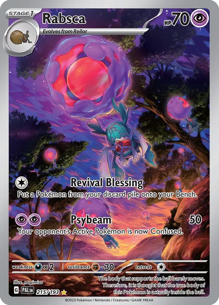 Scarlet & Violet—Paldea Evolved 영어판 Rabsca 215 카드 앞면