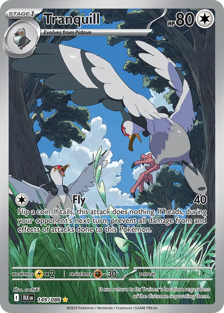 Scarlet & Violet—Black Bolt 英語版 Tranquill 149 カード表面