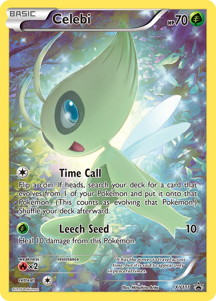 XY Black Star Promos 英語版 Celebi XY111 カード表面
