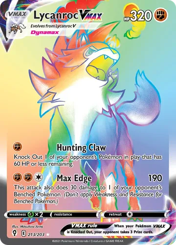 Lycanroc VMAX 213 $9.32