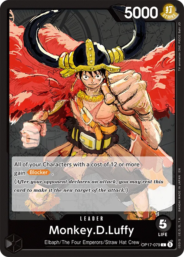 The World's Strongest Warriors 英語版 Monkey.D.Luffy OP17-079 カード表面
