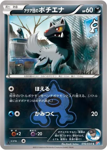 Team Aqua's Poochyena 16 $3.91